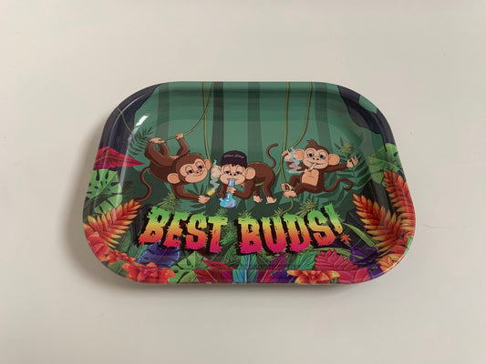 WiseSkies "Best Buds!" Mini Rolling Tray