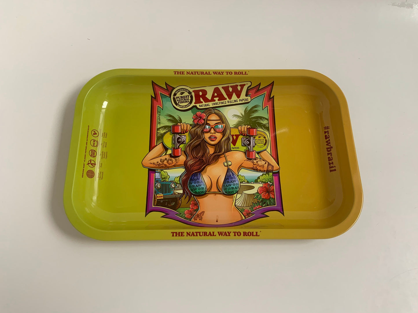 Raw "Brazil" Rolling Tray